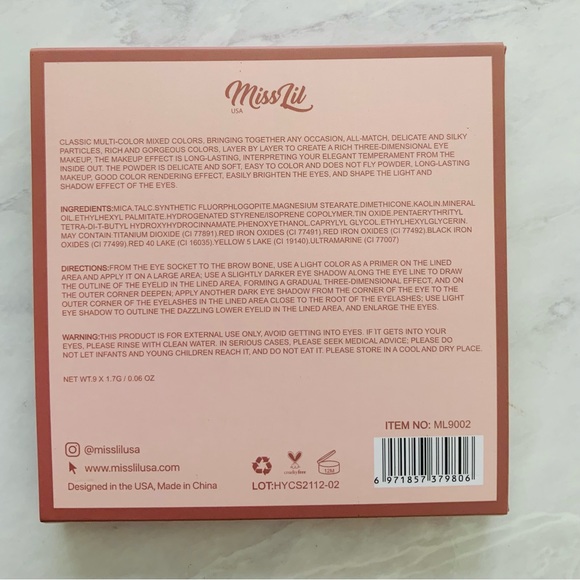 MissLiu 9-Color Eyeshadow Palette – Nude Tones, Silky Finish & Long-Lasting Glam - Picture 4 of 5